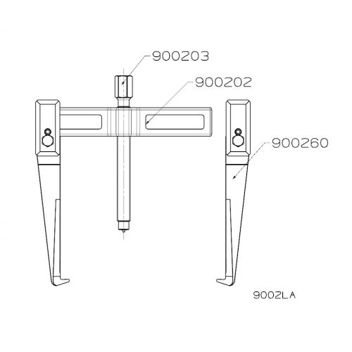 EXTRACTOR FORZA SERIE 9000 DE 2 PATAS